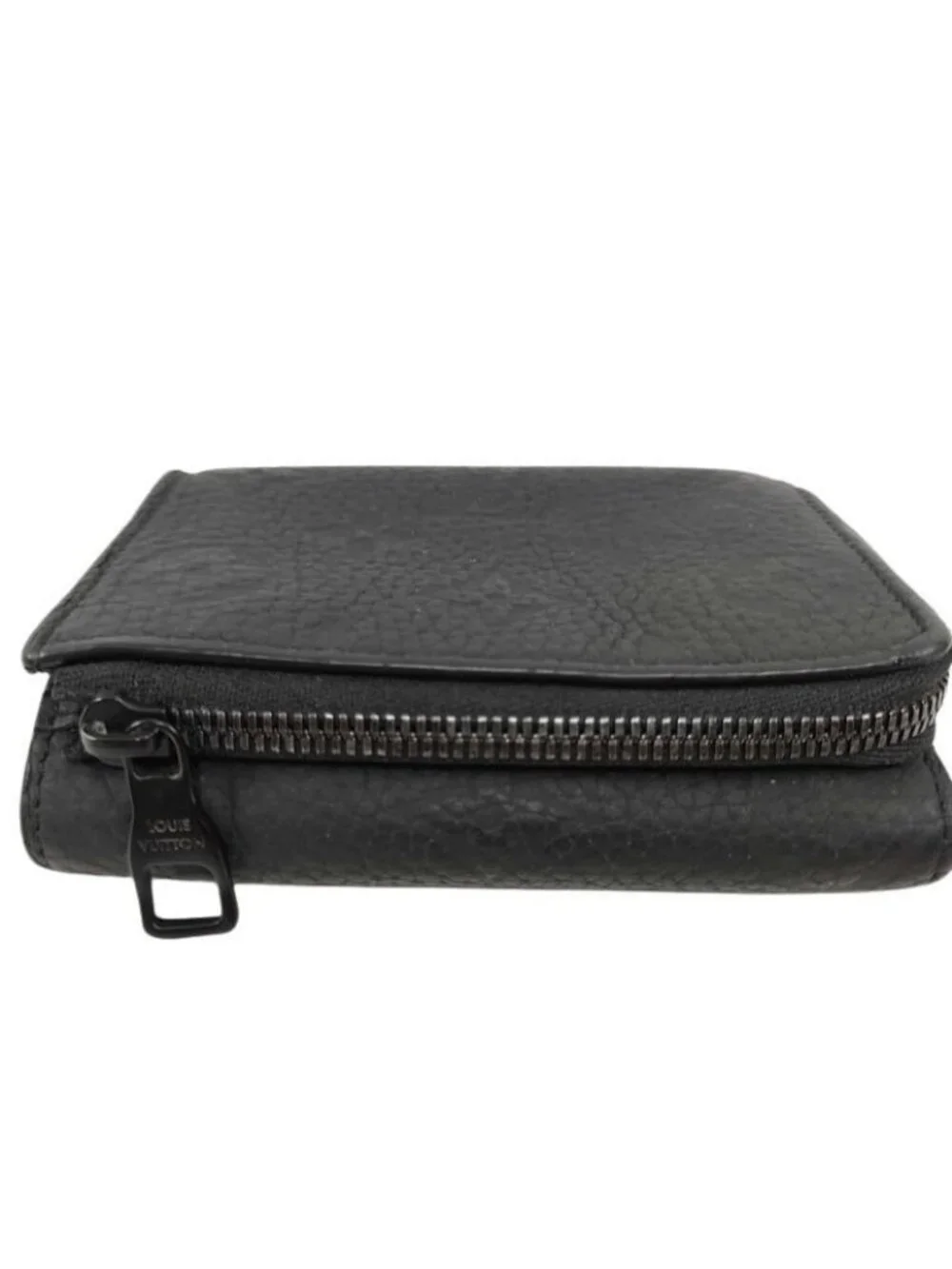 Louis Vuitton Trifold Wallet Portefeuille Pilot Black Taurillon Leather Compact